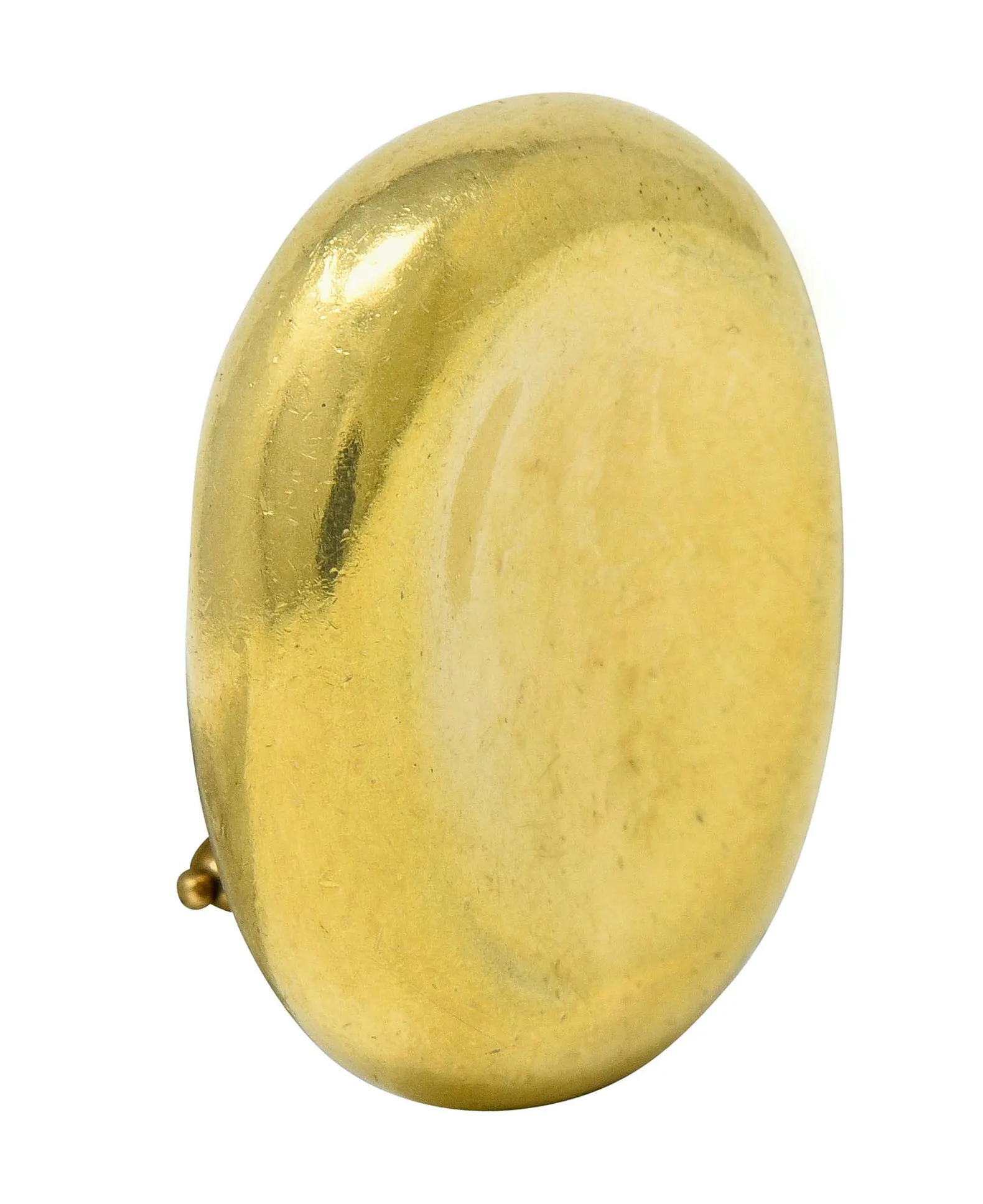 1989 Angela Cummings Vintage 18 Karat Gold Ear-Clip Earrings