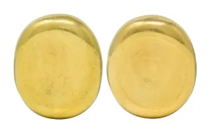 1989 Angela Cummings Vintage 18 Karat Gold Ear-Clip Earrings