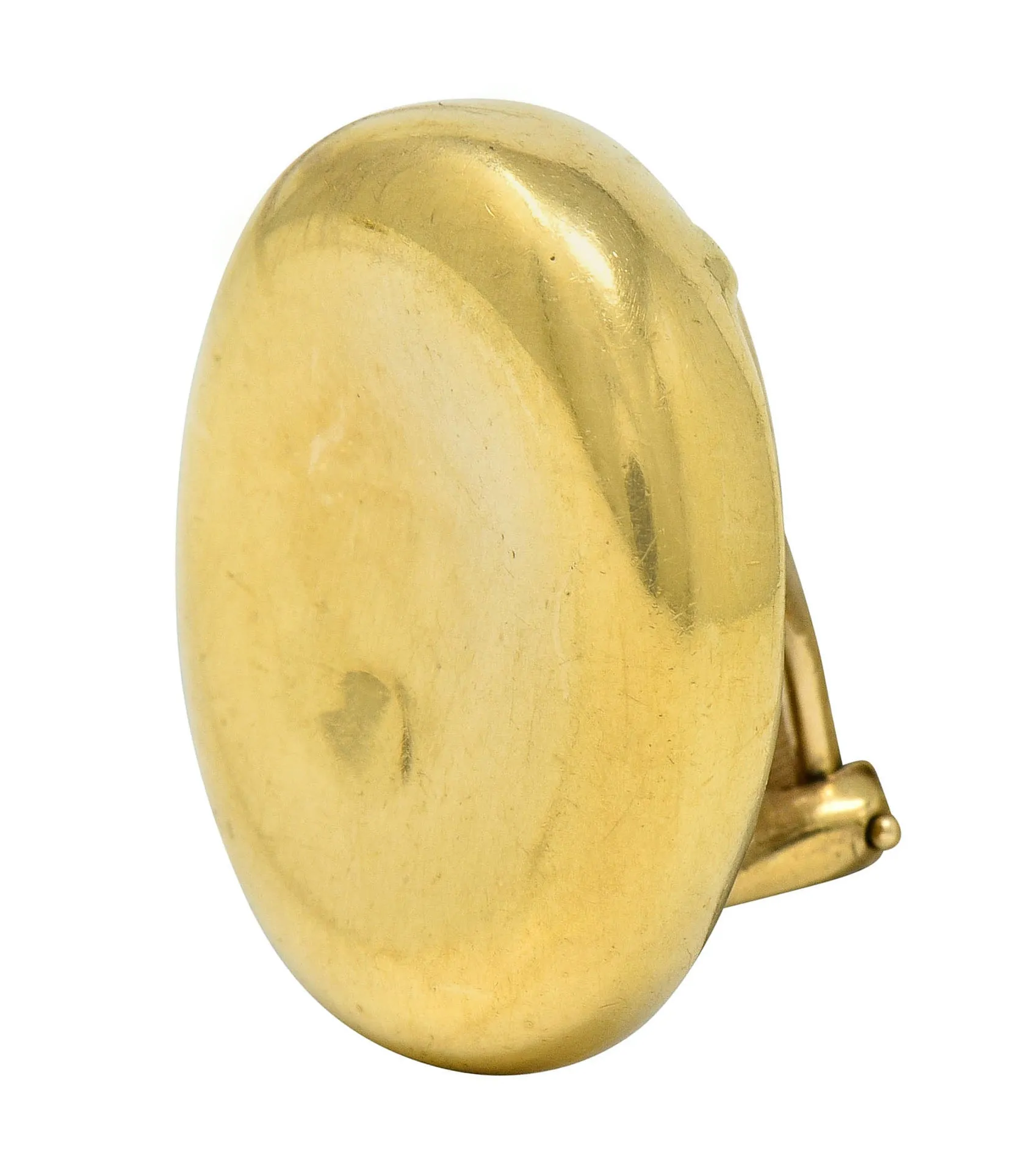 1989 Angela Cummings Vintage 18 Karat Gold Ear-Clip Earrings