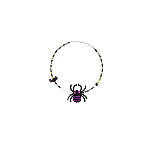 LB Hand-Crocheted 'Spider' Pearl Necklace LOJL44