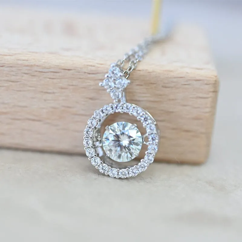 Trendy Moissanite Diamond Necklace - 925 Sterling Silver