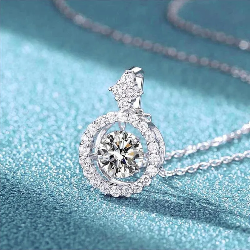 Trendy Moissanite Diamond Necklace - 925 Sterling Silver